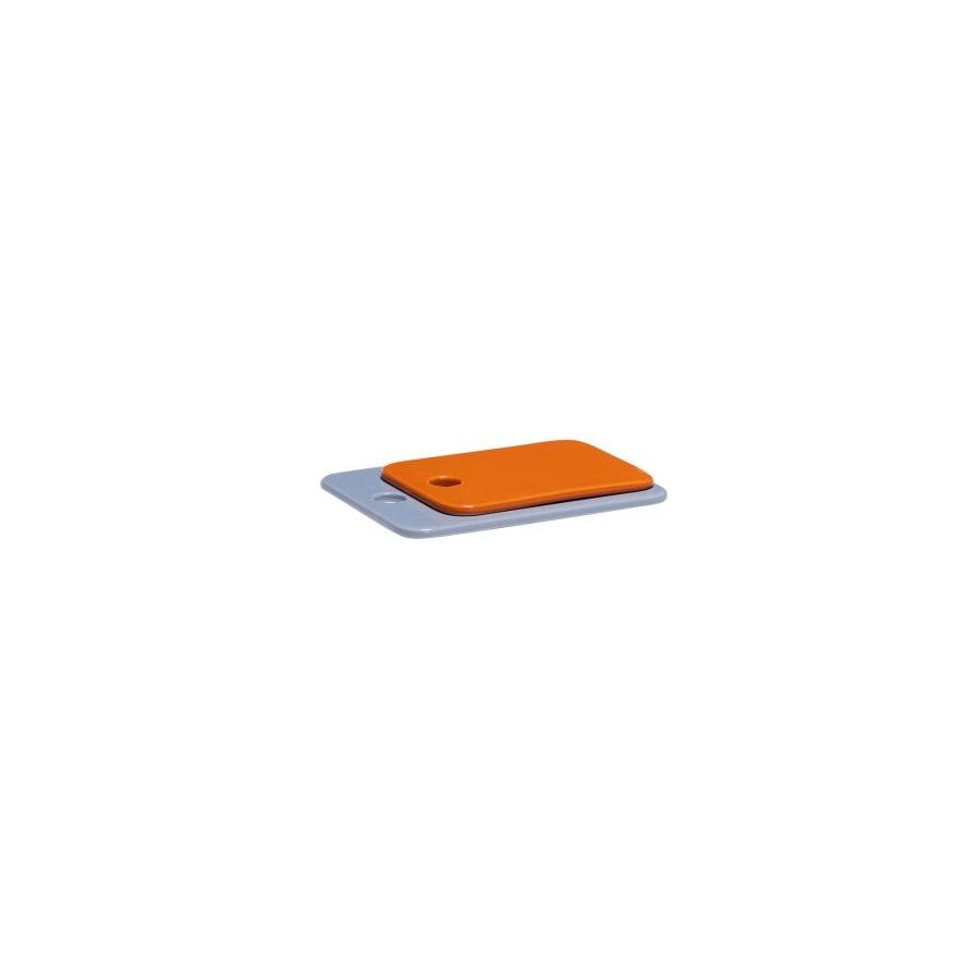 Hbsch Amare Keramikplatten 2er Set, Hellblau/Orange