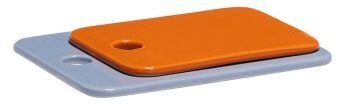 Hbsch Amare Keramikplatten 2er Set, Hellblau/Orange