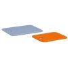 Hbsch Amare Keramikplatten 2er Set, Hellblau/Orange