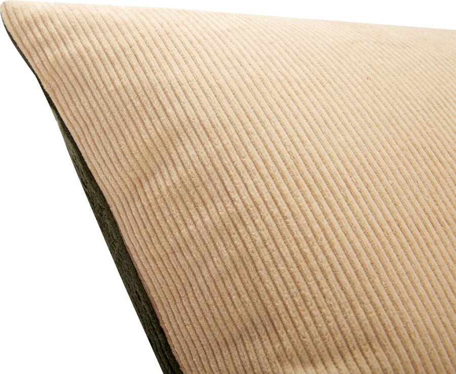 Hübsch Duo Pude 60x40 cm, Sand/Grn