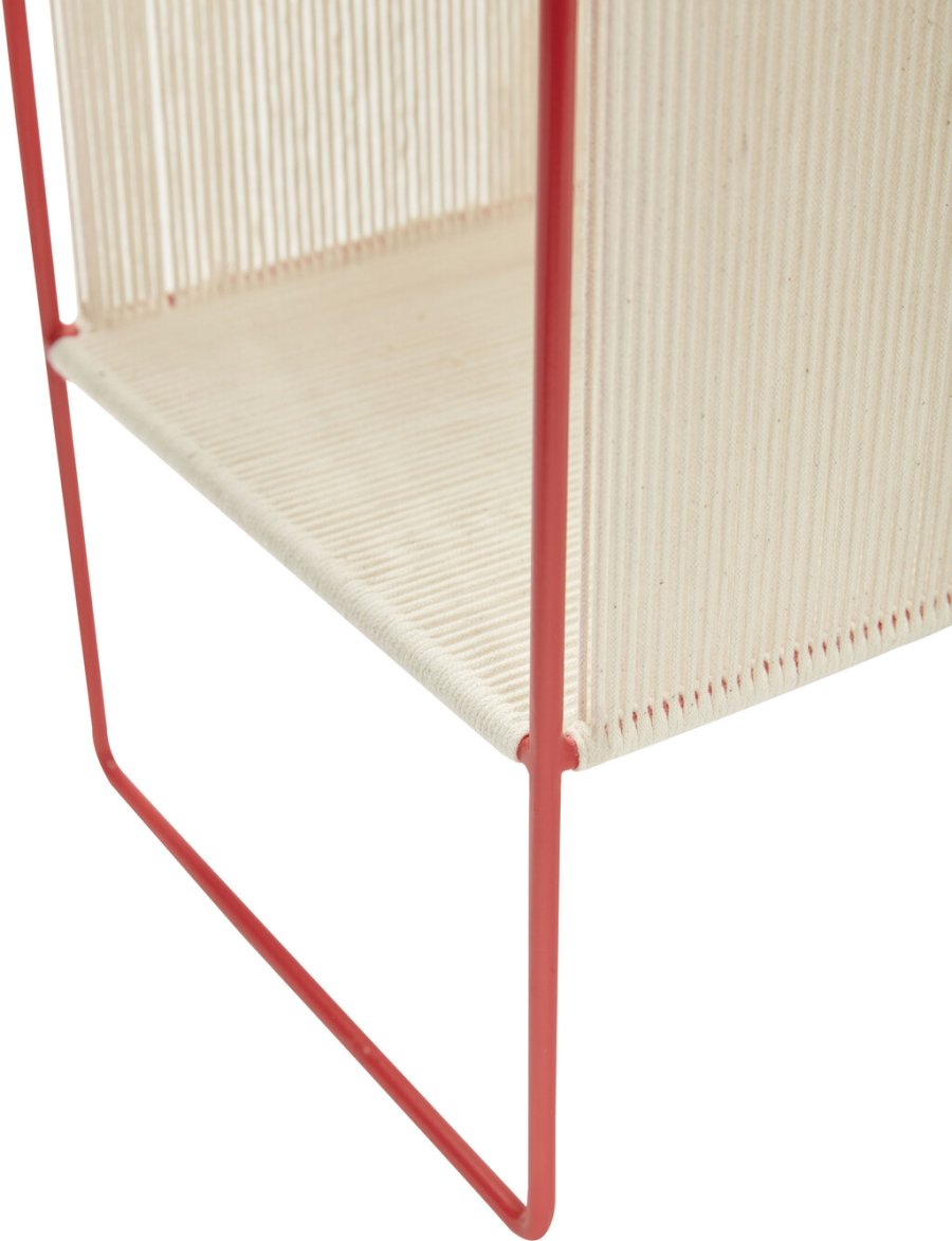 Hbsch String Zeitschriftenhalter 43 cm, Rot/Wei