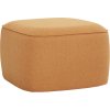 Hbsch Cube Pouf 57 cm, Orange