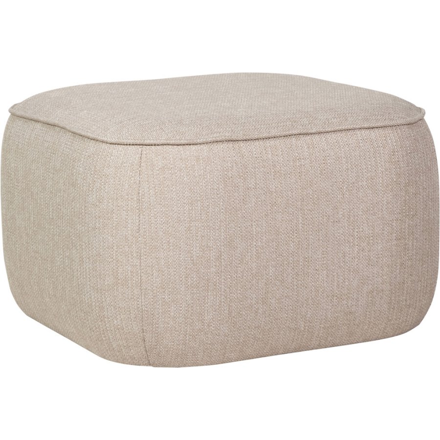 Hbsch Cube Pouf 57 cm, Sand