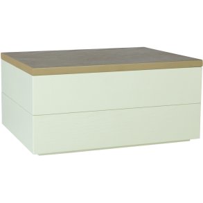 H&uuml;bsch Libre Opbergkist 24 cm, Lichtgroen/Essen