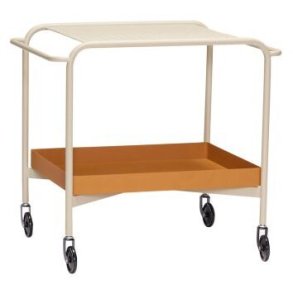 Hübsch Push Rullebord H62 cm, Brun/Sand