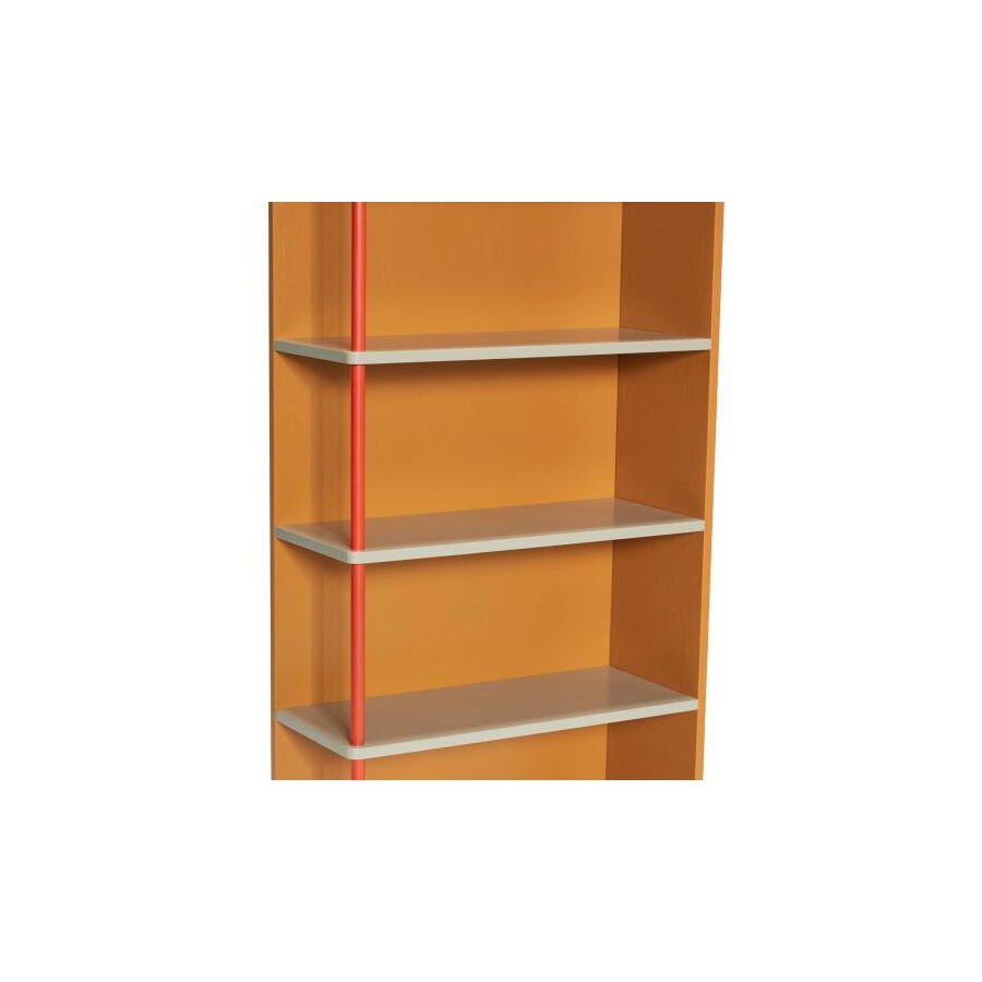 Hübsch Apollo Reol 109x60 cm, Brun/Rd/Sand
