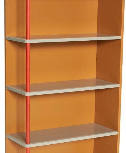 Hübsch Apollo Reol 109x60 cm, Brun/Rd/Sand