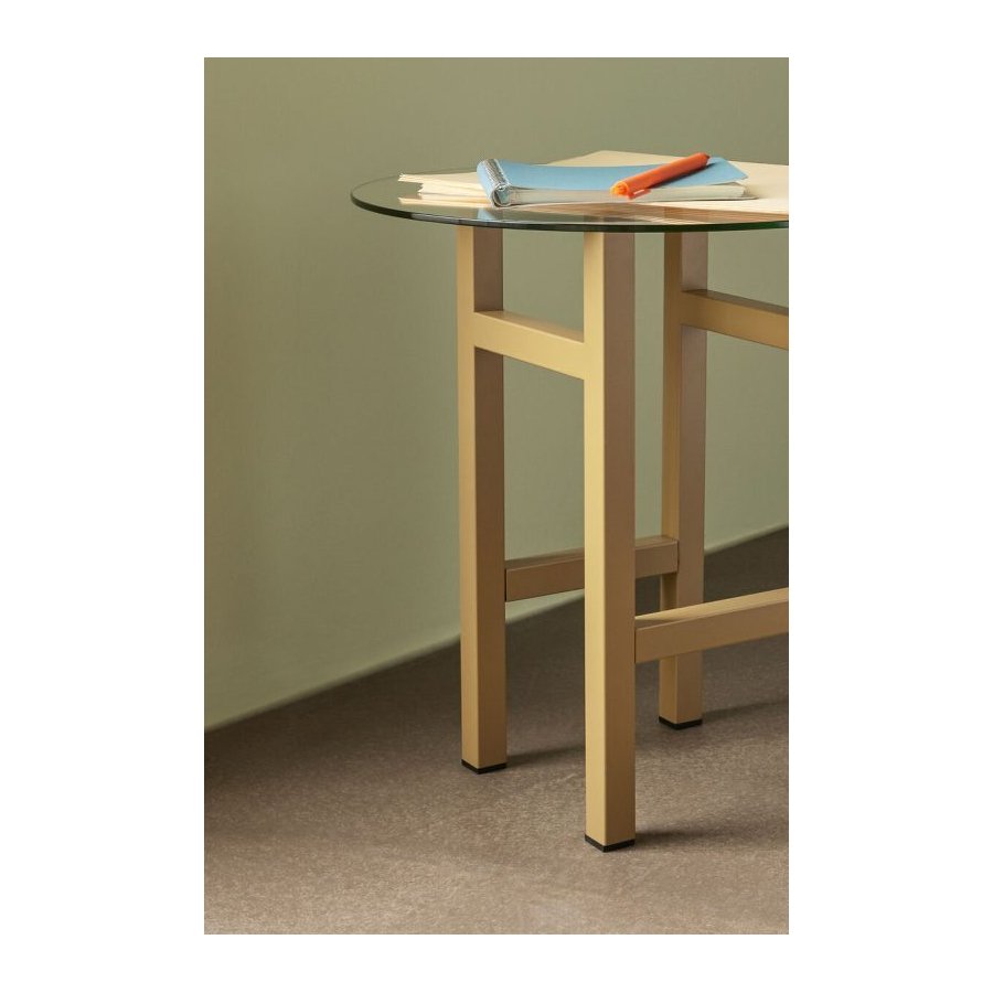 Hbsch Elevate Beistelltisch H44 cm, Klar/Olivgrn