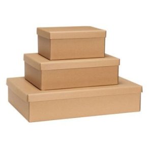 Hbsch Storeit Aufbewahrungsboxen 3er Set, Pappe