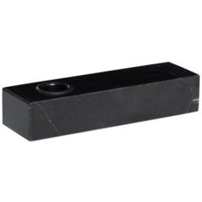 Hübsch Brick Kerzenhalter H3 cm, Schwarz