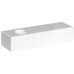 Hübsch Brick Kerzenhalter H3 cm, Weiß