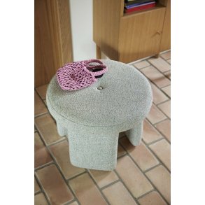 Hübsch Rocco Puf Ø54 cm, Lysegrøn
