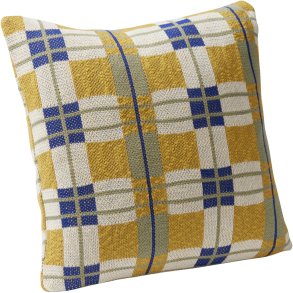 Hübsch Kaleido Pude 50x50 cm, Okker/Bl