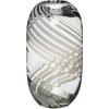 Hbsch Swirl Vase H28 cm, Klar/Wei