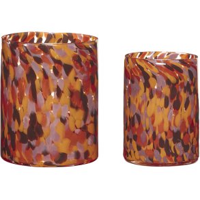 Hbsch Luce Vasen 2er Set, Orange