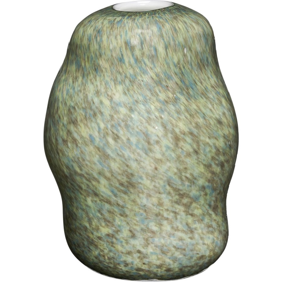 Hbsch Miro Vase H29 cm, Grn/Braun/Wei