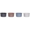 Hbsch Glacier Schalen 4er Set 12 cm, Grau/Wei/Blau/Pink