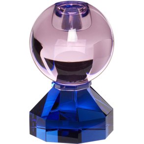 Hbsch Gem Kerzenhalter H11 cm, Pink/Blau