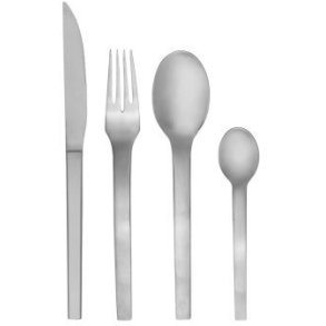 Hbsch Mano Besteck-Set 16-teilig, Gebrsteter Stahl