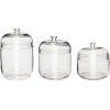 Hbsch Fill Aufbewahrungsglas 3er Set, Klar