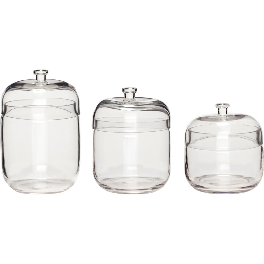 Hbsch Fill Aufbewahrungsglas 3er Set, Klar