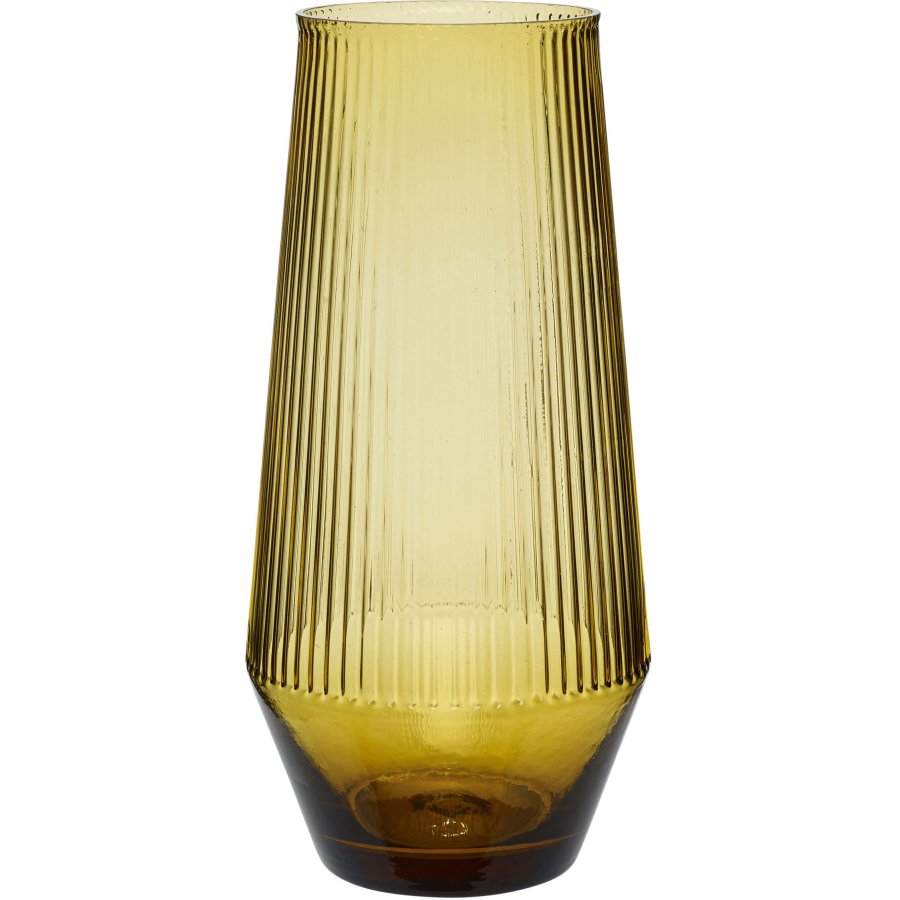 Hbsch Ripple Vase H26 cm, Gelb