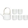 Hbsch Traditional Teeservice mit 5 Tassen, Wei
