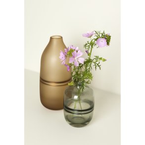 Hübsch True Vase H19 cm, Røgfarvet