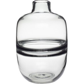 Hübsch True Vase H19 cm, Røgfarvet