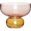 Hbsch Show Vase H20 cm, Amber/Rosa