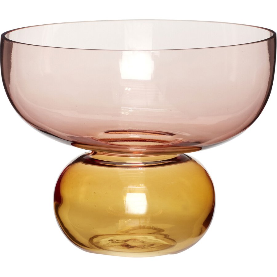 Hbsch Show Vase H20 cm, Amber/Rosa