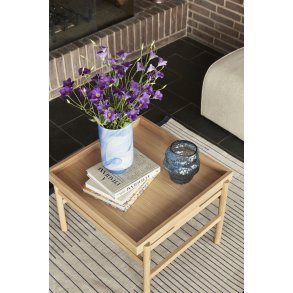 Hübsch Aurora Vase H18 cm, Tekstureret/Blå