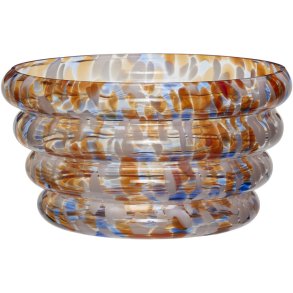 H&uuml;bsch Blaze Sk�l �31 cm, Klar/Multicolour