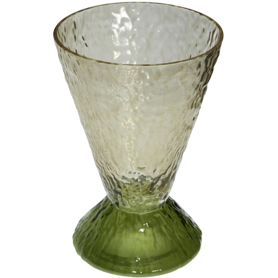 Hbsch Abyss Vase H29 cm, Braun/Dunkelgrn