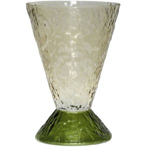 Hübsch Abyss Vase H29 cm, Brun/Mørkegrøn
