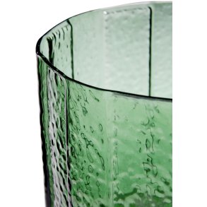 Hübsch Emerald Vase H20 cm, Grøn