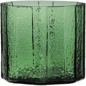 Hübsch Emerald Vase H20 cm, Grøn