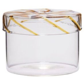 Hbsch Heir Aufbewahrungsglas H10 cm, Gelb