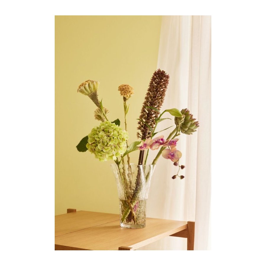 Hbsch Ruffle Vase H30 cm, Strukturiert