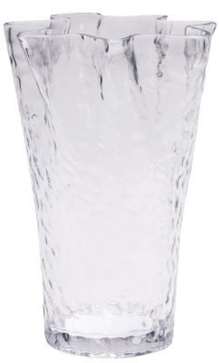 Køb Hübsch Ruffle Vase H30 cm, Tekstureret