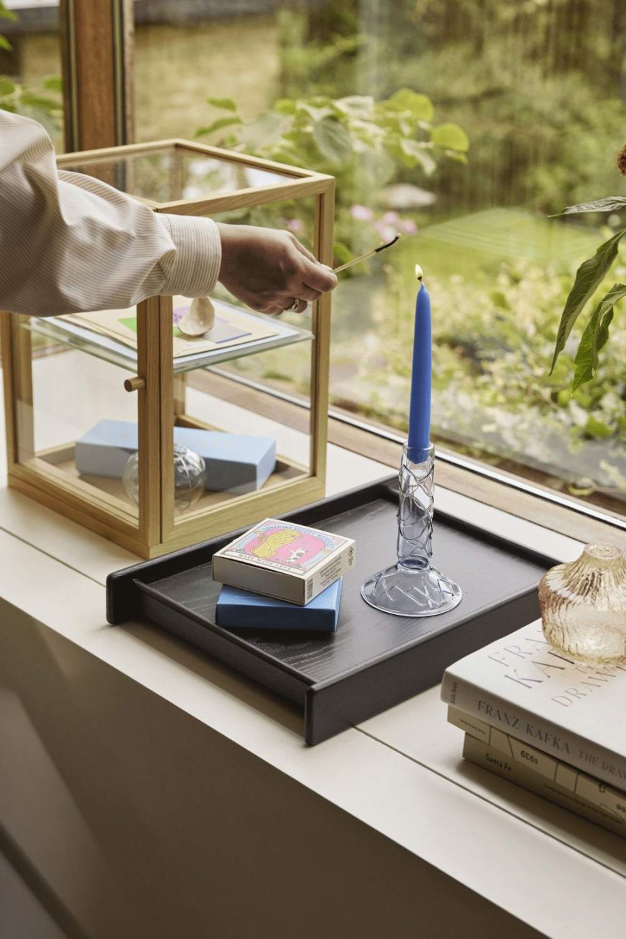 H&uuml;bsch Doodle Lysestage H17 cm, Klar