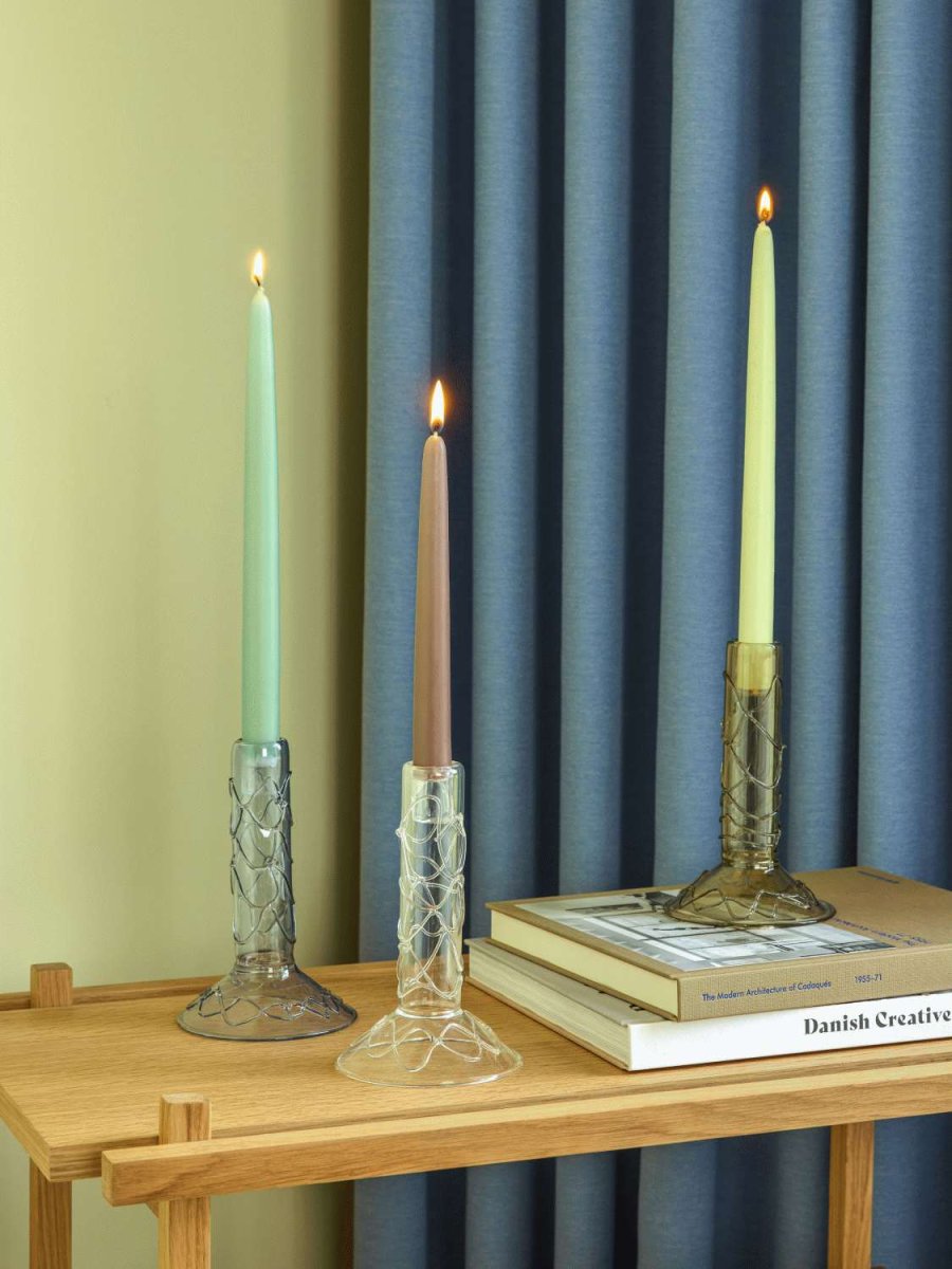 H&uuml;bsch Doodle Lysestage H17 cm, Klar