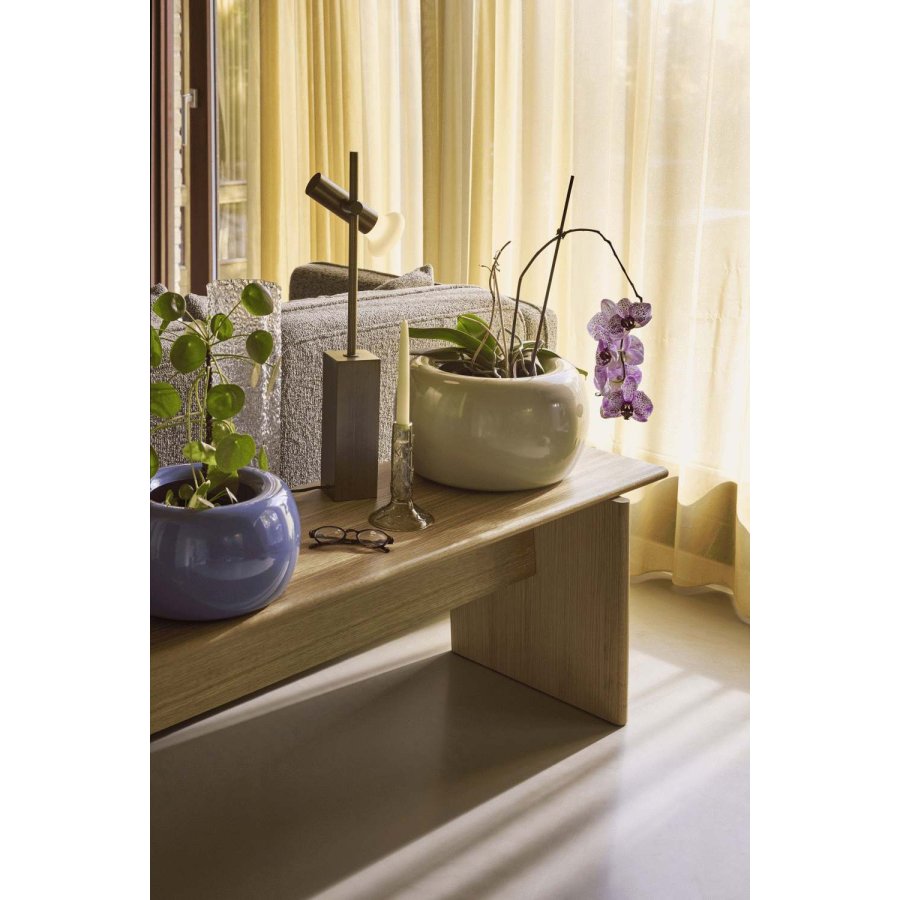 H&uuml;bsch Doodle Lysestage H17 cm, Olivengr�n