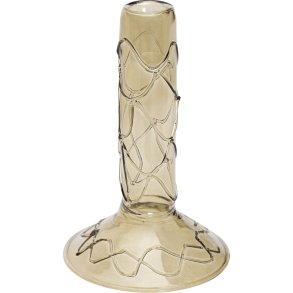 H&uuml;bsch Doodle Lysestage H17 cm, Olivengr�n