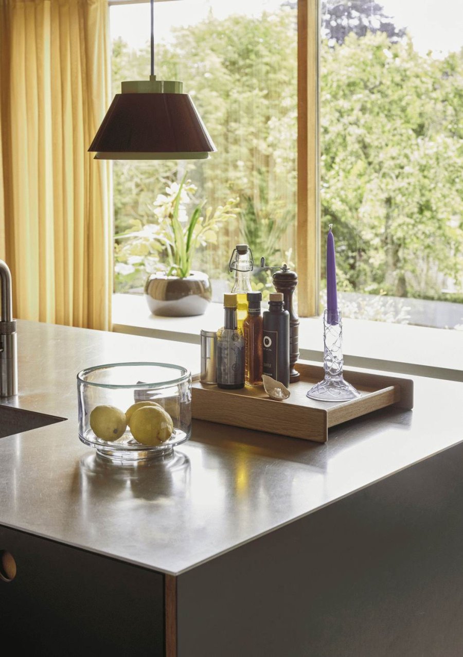 H&uuml;bsch Doodle Lysestage H17 cm, Bl�