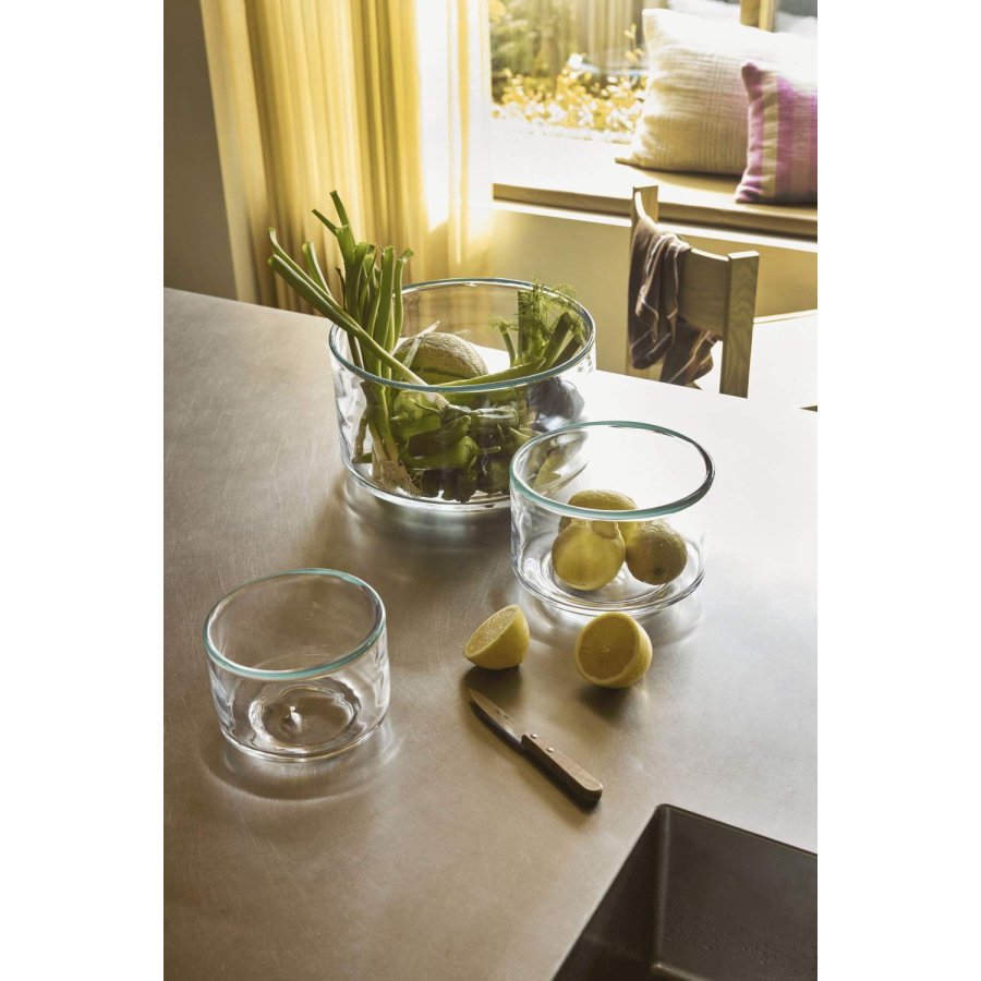 H&uuml;bsch Clea Sk�l �20 cm, Klar/Gr�n