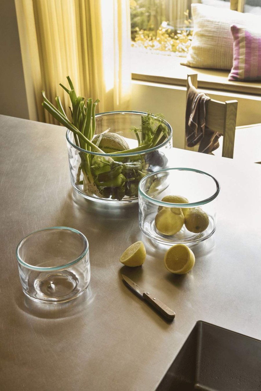 H&uuml;bsch Clea Sk�l �20 cm, Klar/Gr�n