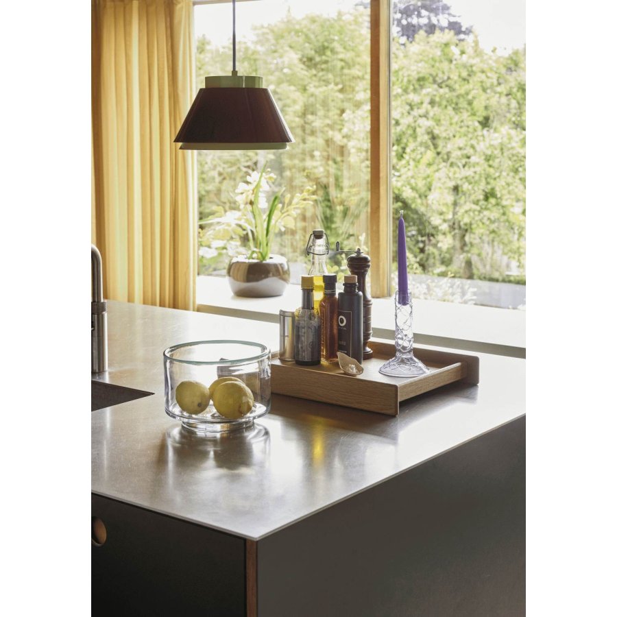 H&uuml;bsch Clea Sk�l �20 cm, Klar/Gr�n