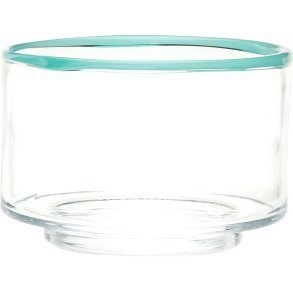 H&uuml;bsch Clea Sk�l �20 cm, Klar/Gr�n