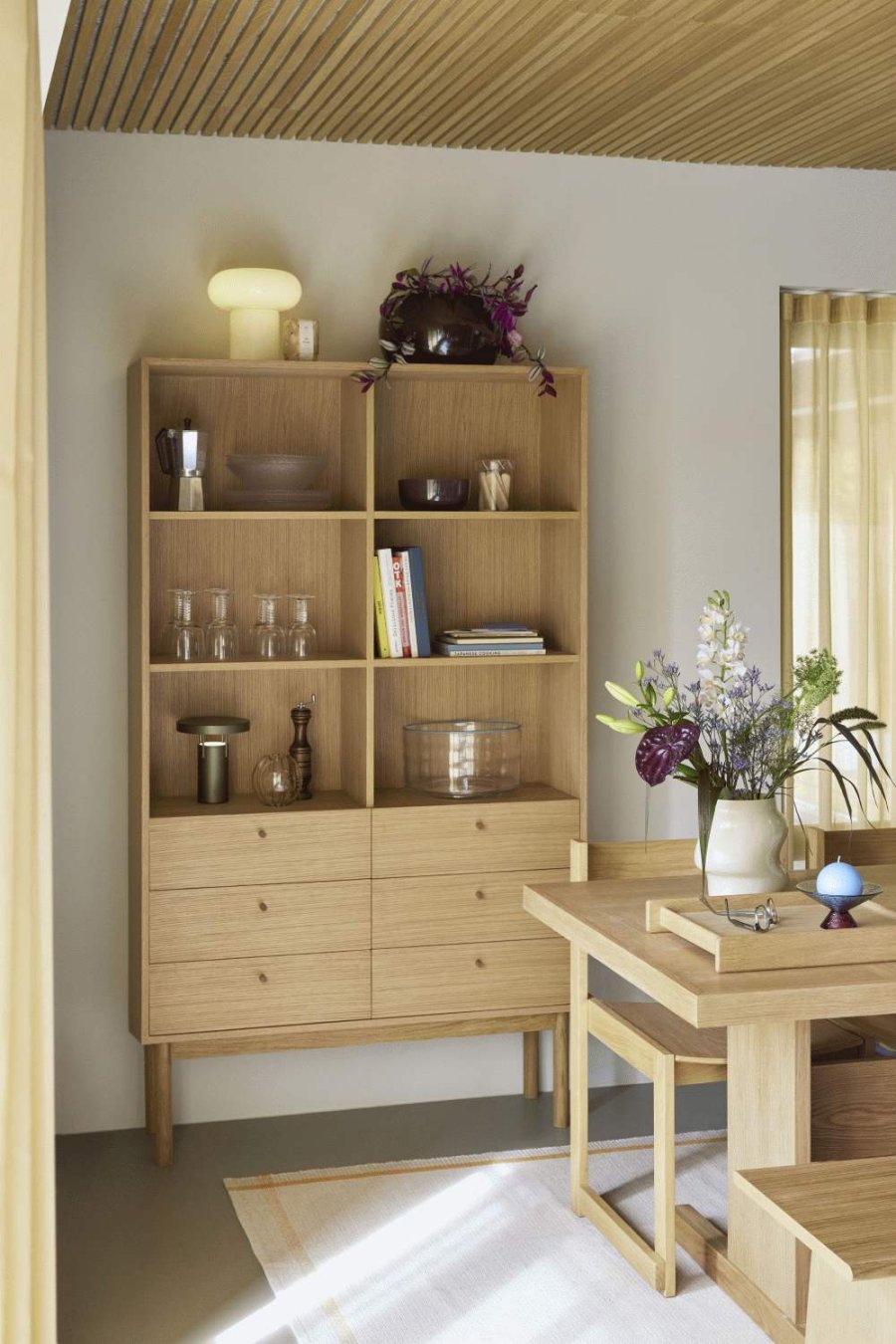 H&uuml;bsch Lote Vase H20 cm, Sand